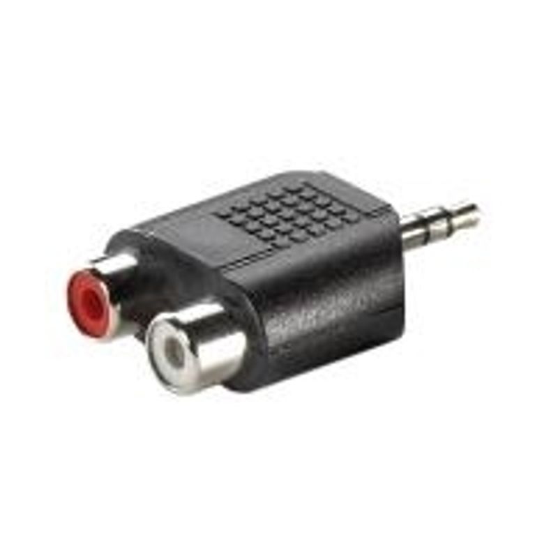 VALUE 3,5mm ST-zu-Cinch 2x BU Adapter 11.99.4441