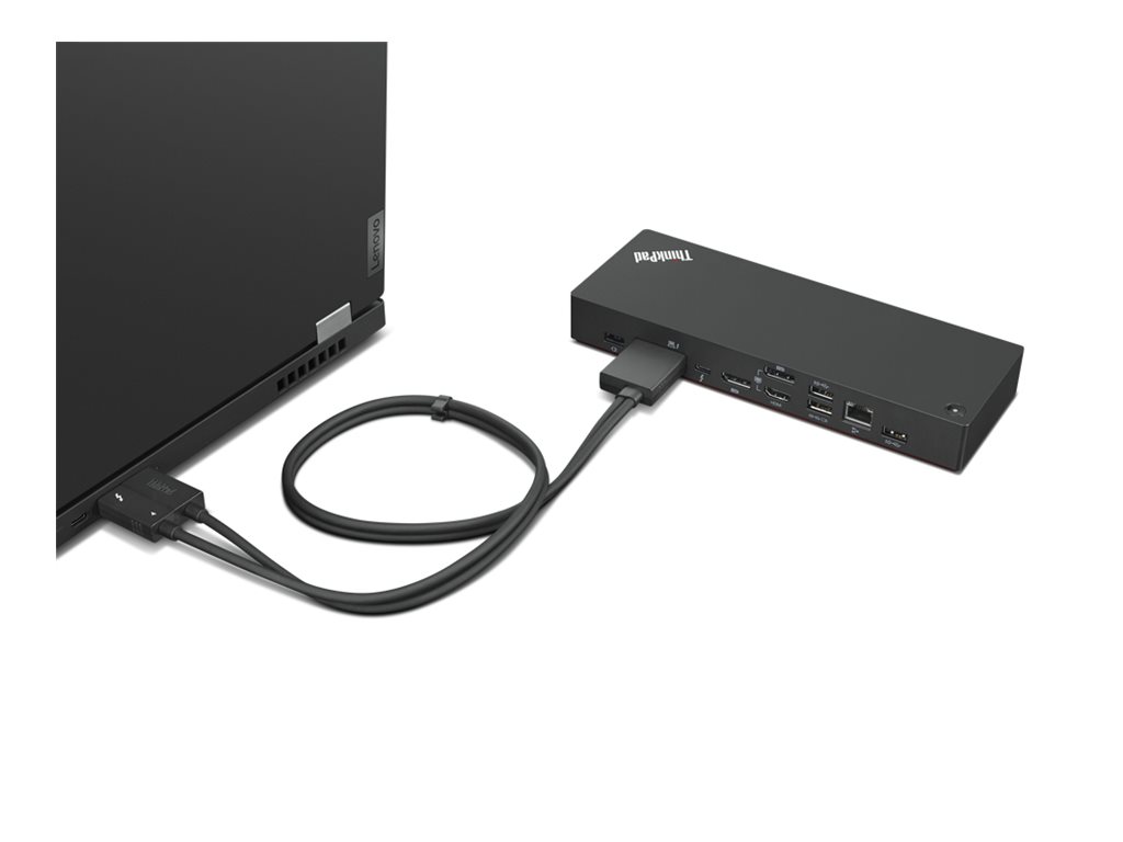 Lenovo ThinkPad Thunderbolt 4 Workstation Dock Schwarz, Rot