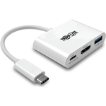 Tripp Lite U444-06N-HU-C USB-C-zu-HDMI-Adapter mit USB-A-Anschluss und PD-Aufladung (U444-06N-HU-C)