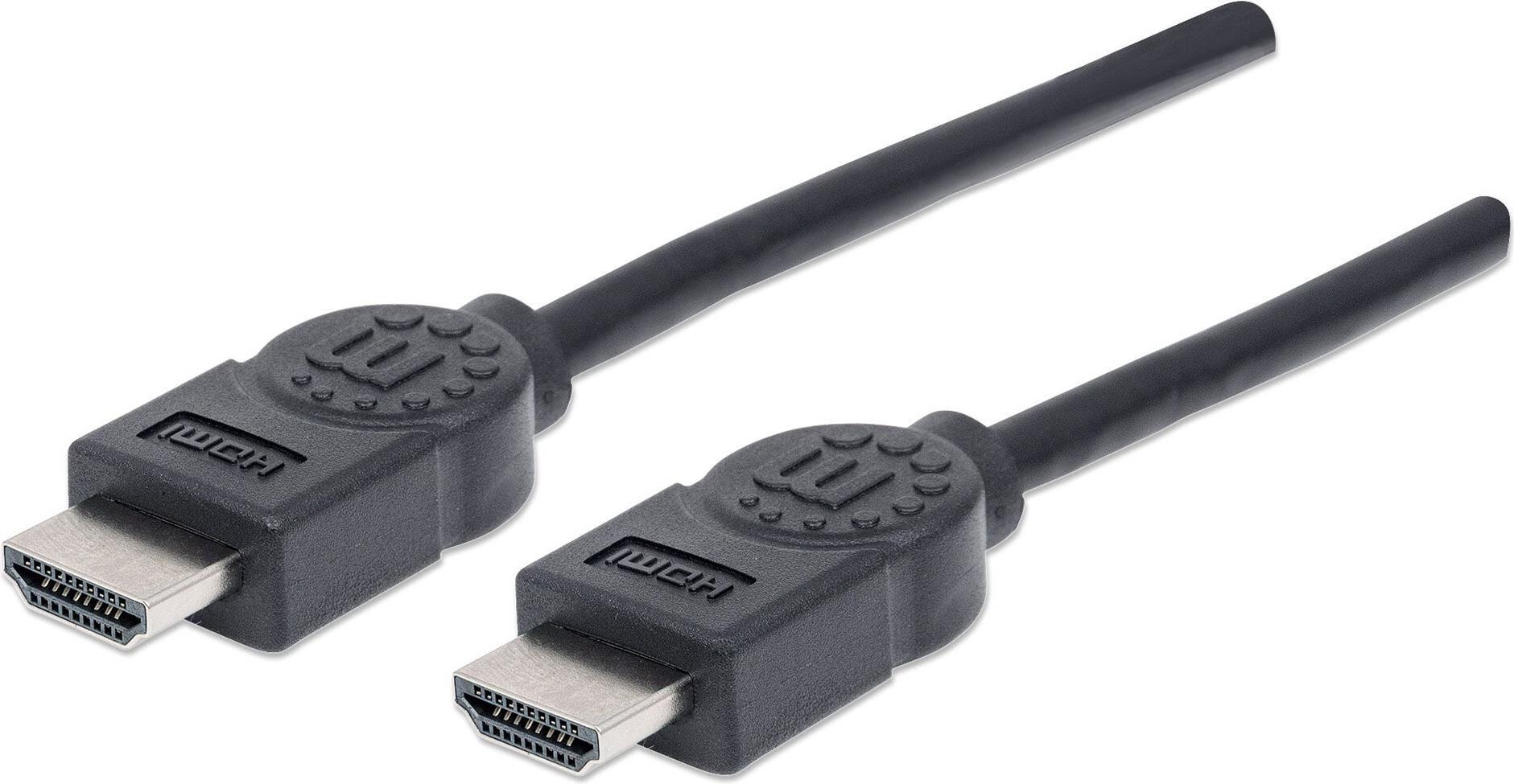 Manhattan HDMI Anschlusskabel 1.80 m Schwarz [1x HDMI-Stecker - 1x HDMI-Stecker] (306119-CG)