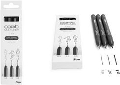 COPIC Multiliner Fineliner schwarz 0.3 + 0.5 + 0.8 mm, 3 St. (22075630)