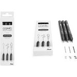 COPIC Multiliner Fineliner schwarz 0.3 + 0.5 + 0.8 mm, 3 St. (22075630)