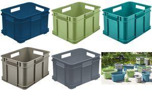 keeeper Aufbewahrungsbox Euro-Box M "bruno eco", sky blue 16 Liter, Material: PP/Regranulat, rundum laufende Rippen, - 1 Stück (1546169500000)