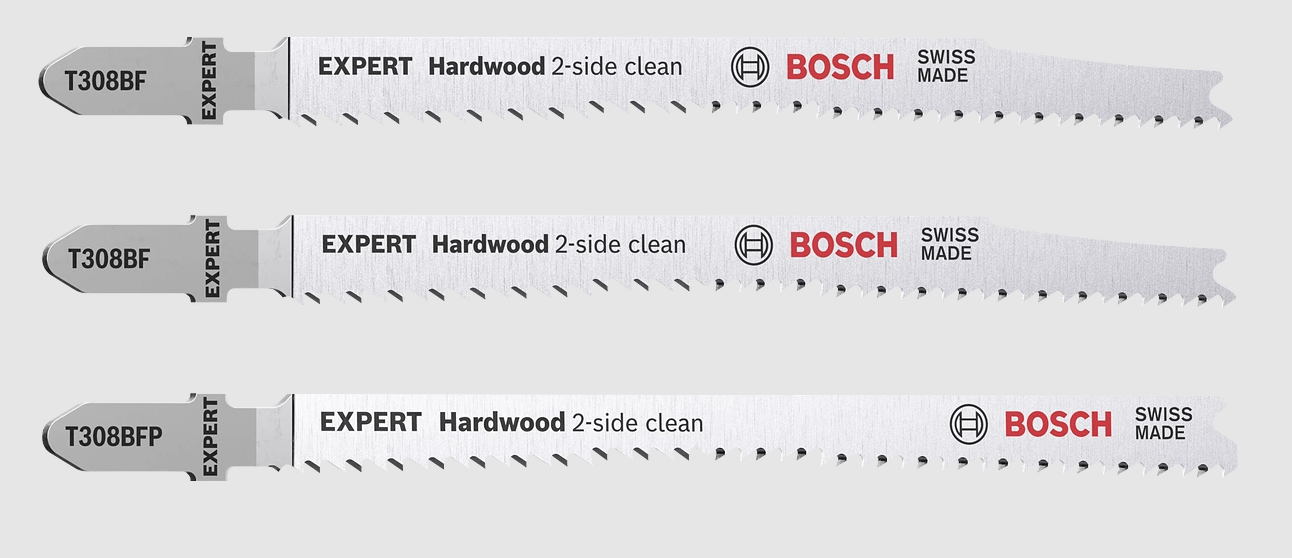 BOSCH EXPERT Stichsägeblätter 2608900549 3Stk Set 2-Side-Clean Hardwood
