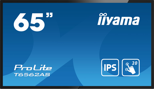 Iiyama PROLITE T6562AS-B1 interaktiv Signage Display 164 cm (64.5" ) 4K-UHD, IPS, 500 cd/m², 24/7, LAN, Android [Energieklasse G] (T6562AS-B1)