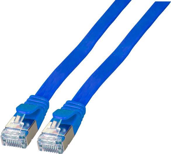 EFB-Elektronik RJ45 Flachpatchkabel Cat.6A U/FTP PVC blau 2m Hersteller: EFB Elektronik (K5545BL.2)