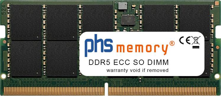 PHS-memory 48GB RAM Speicher kompatibel mit MOREFINE MNAS-X1 AI DDR5 SO DIMM ECC 5600MHz PC5-44800E (SP612380)