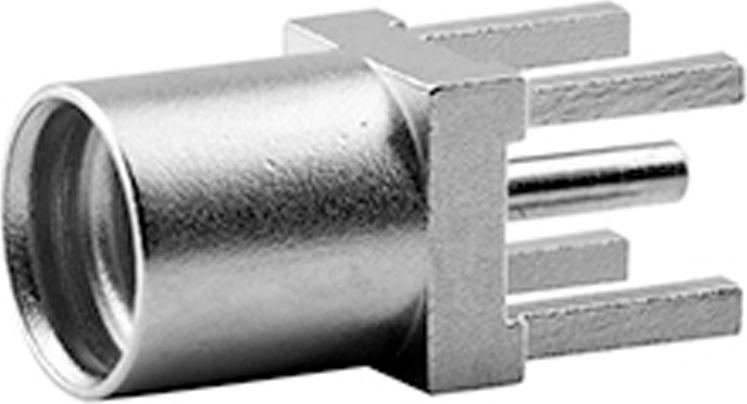 Telegärtner MMCX-Anbaubuchse Anbaubuchse für gedruckte Schaltungen, Z23  - 5 Stück (J01341A0161)