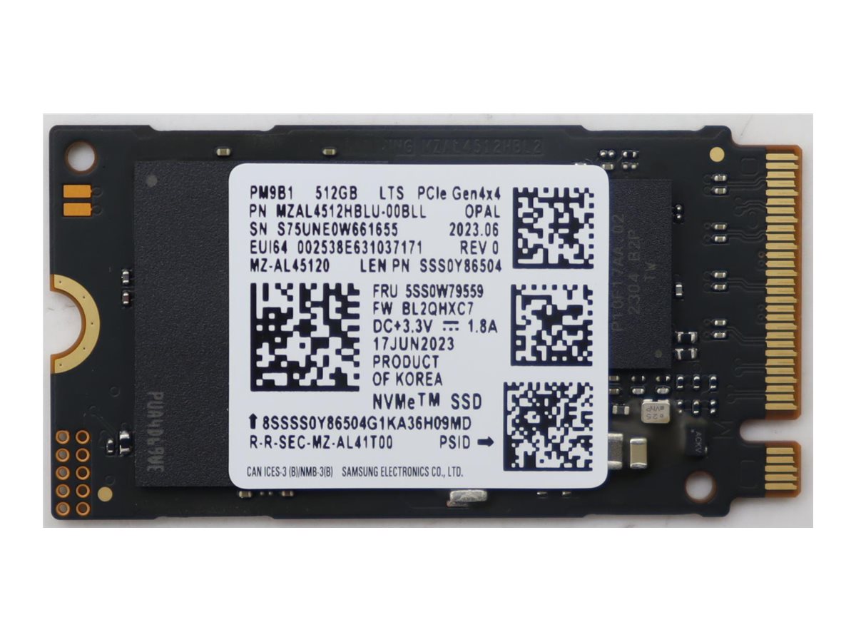 Lenovo SSD_ASM 512G,M.2,2242,G4V,SAM,OPAL,LTS (5SS0W79559)