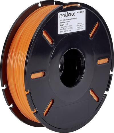 Renkforce RF-4511214 3D-Druckmaterial Polyacticsäure (PLA) Orange 500 g (RF-4511214)