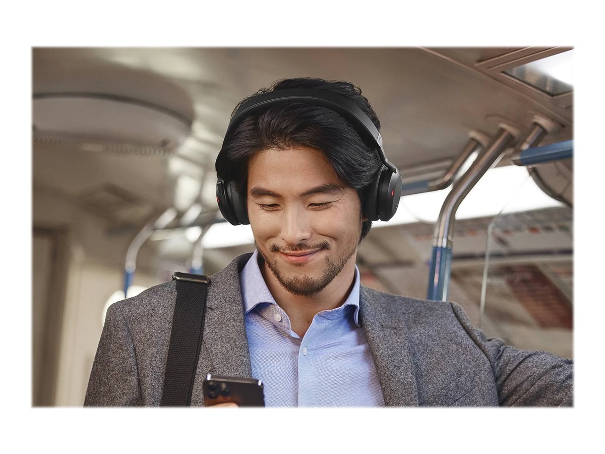 Jabra Evolve2 75 On-Ear Headset Bluetooth USB-C Schwarz