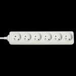 LINDY 6 Way Mains Gang Socket (73125)
