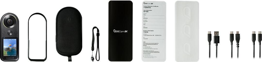 Kandao QooCam 8K Enterprise 360°-Action-Kamera 8K 30fps 20MP Schwarz