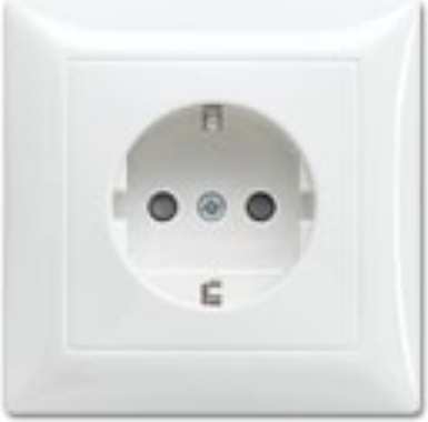 Busch-Jaeger Einsatz Schutzkontakt-Steckdose Busch-balance SI Alpinweiß 20 EUJB-914 (20 EUJB-914)