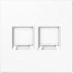 Jung Abdeckung 2-fach f.MJ WE AMP, Radiall LS1969-2WEWW (LS1969-2WEWW)