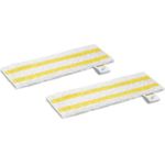 Kärcher Universal floor cloth set EasyFix. Typ: Einmal-Wischtusch, Produktfarbe: Weiß, Gelb, Menge pro Packung: 2 Stück(e). Breite: 115 mm, Tiefe: 345 mm, Höhe: 10 mm (2.863-339.0)