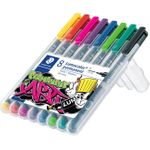 STAEDTLER Folienstift Lumocolor 318 WP8-1 F perm 8 St./Pack. (318 WP8-1)