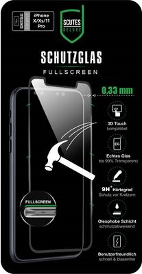 Scutes Deluxe 3D Displayschutzglas Passend für: iPhone 11 Pro, iPhone XS, IPhone X 1 St. (96820)