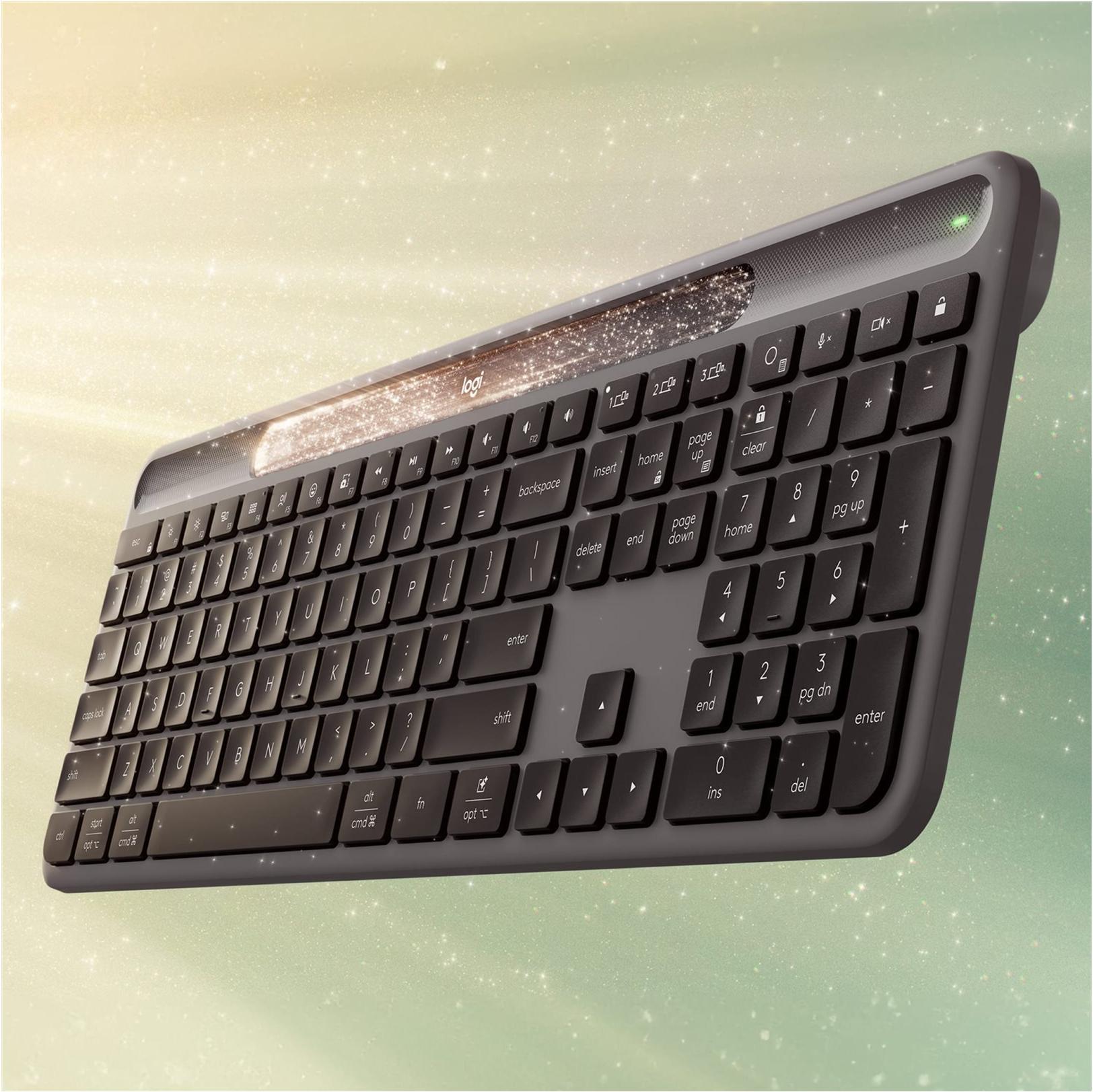 Logitech Signature Slim Solar+ K980 – Funk Tastatur bluetooth solar graphit (920-013757)
