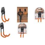 Bradas Werkzeughalter, gebogen, Länge: 105 mm aus hochwertigem Stahl mit PVC-Beschichtung in orange, - 1 Stück (DIY-HG1911)