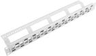 Lanberg Patchpanel Blank 24-Port 1U abgestuft mit Org. grau (PPKS-1224-S)