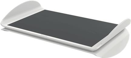 LEITZ Fußstütze Ergo, Kunststoff, hellgrau ergonomisch verstellbar, kipp- & höhenverstellbar, - 1 Stück (65030085)