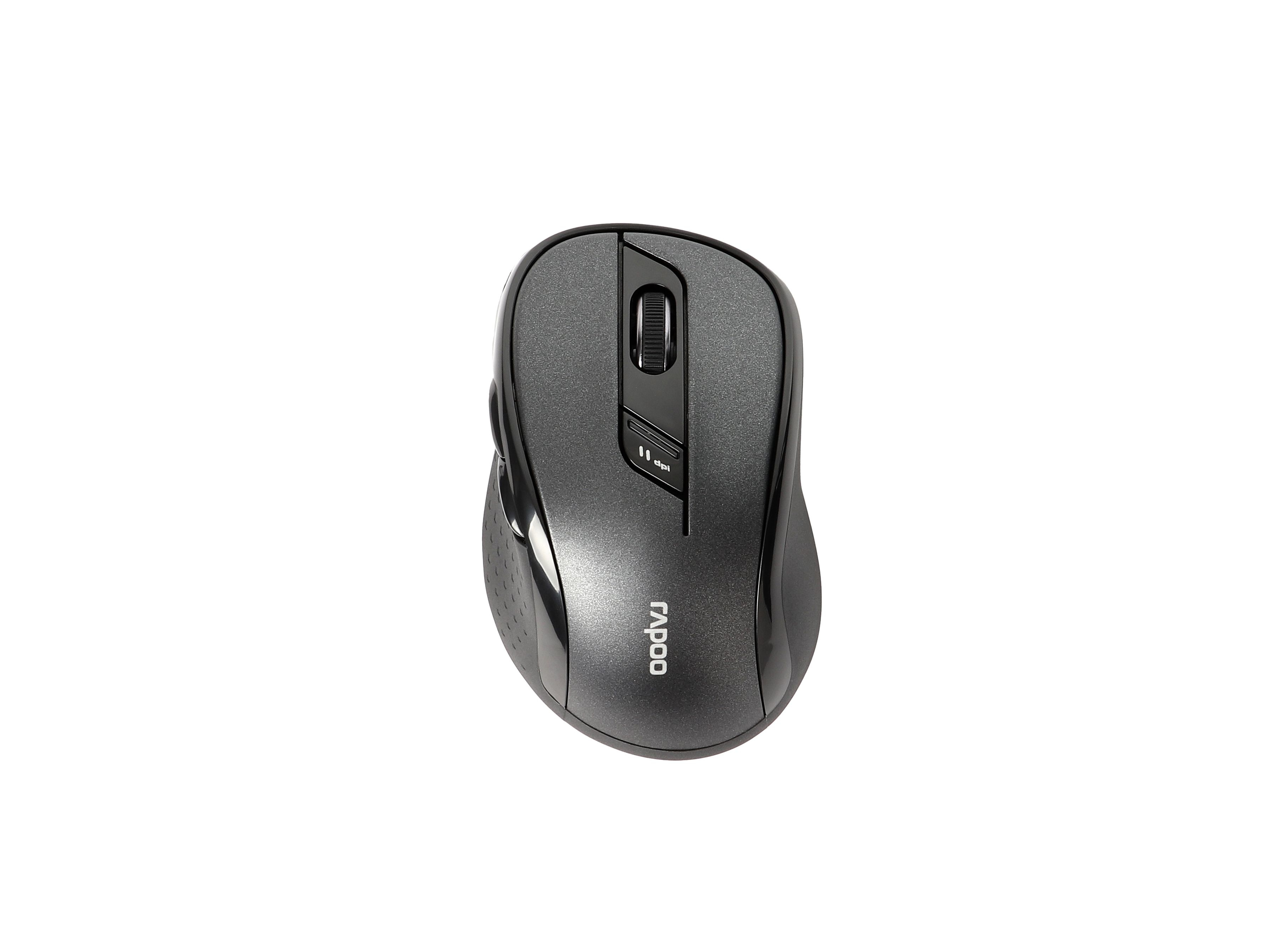 Rapoo M500 Silent Kabellose Multi-Mode-Maus 7 Tasten Schwarz