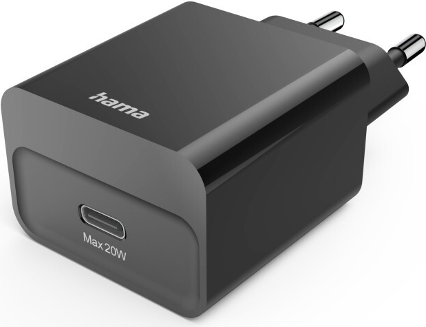 Hama Schnellladegerät, USB-C, PD, 20 W, Schwarz (00201959)