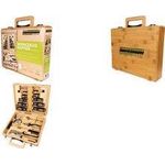 MAN 29001 - Werkzeugsatz im Bambuskoffer 24-teilig (M29001)
