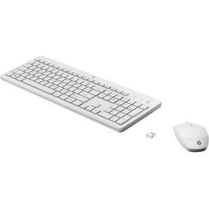 HP 230 - Tastatur-und-Maus-Set - kabellos - 2.4 GHz - Deutsch - weiß - für HP...