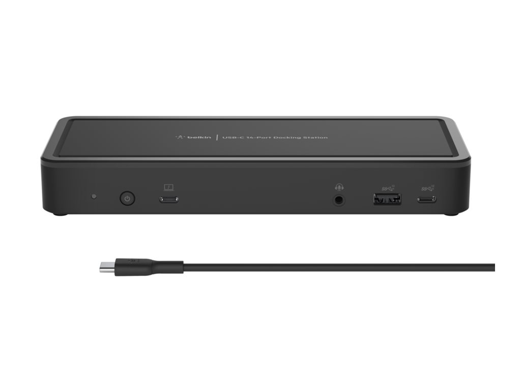 Belkin CONNECT USB-C 14-Port Triple Display Dock Schwarz