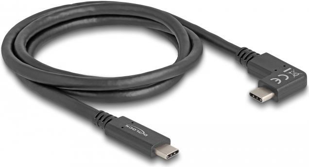 Delock USB-Kabel 24 pin USB-C (M) zu 24 pin USB-C (M) gewinkelt (80037)