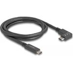 Delock USB-Kabel 24 pin USB-C (M) zu 24 pin USB-C (M) gewinkelt (80037)