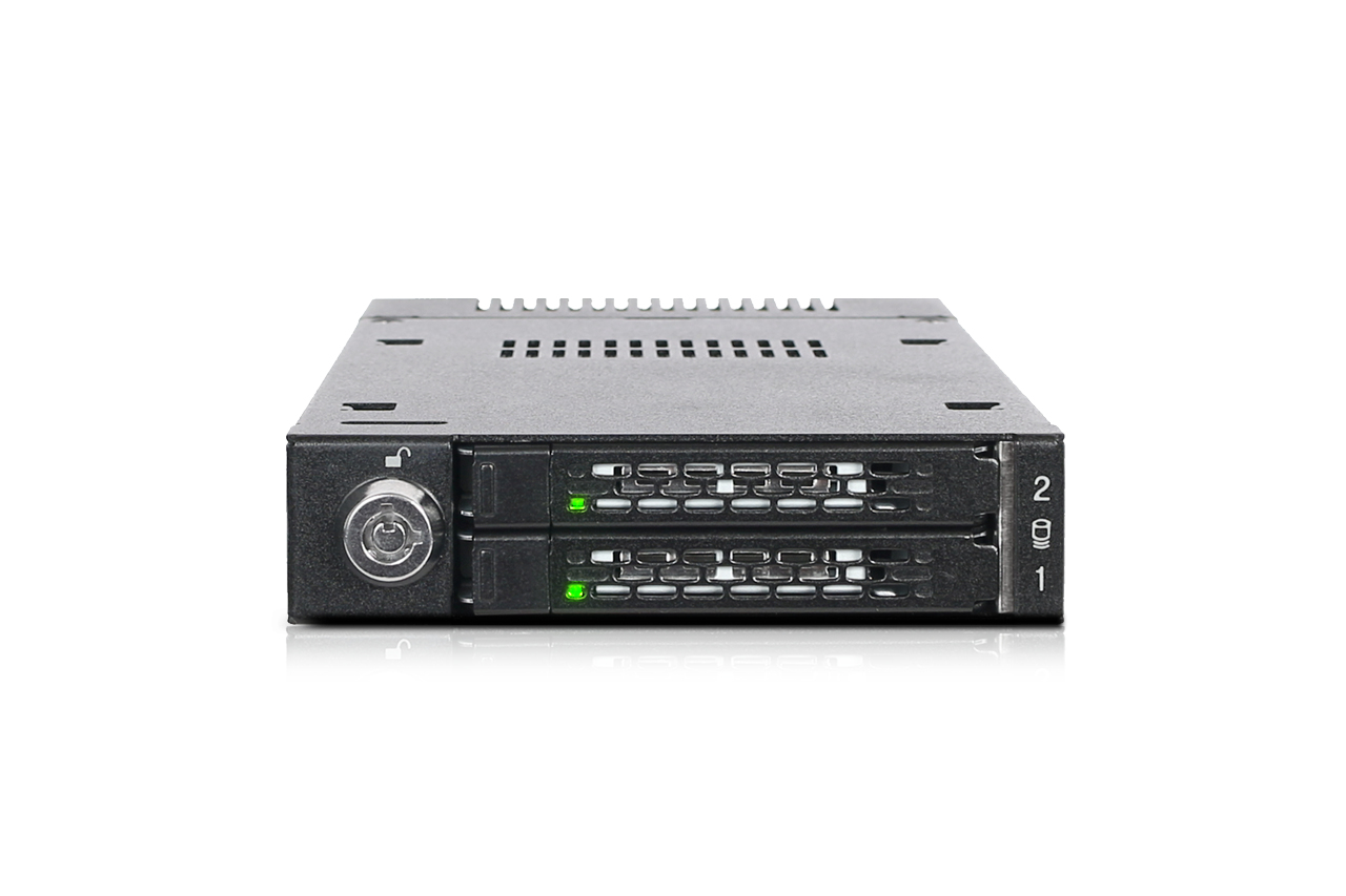 ICY Dock ToughArmor MB834M2K-B Wechselrahmen 2x M.2 NVMe U.2 Schwarz