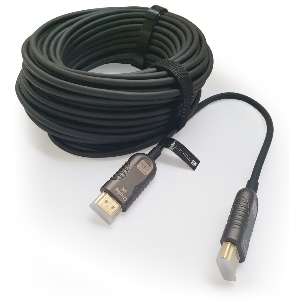 Techly ICOC HDMI-HY2-020 HDMI-Kabel mit Ethernet 4K 60Hz 20 m Schwarz
