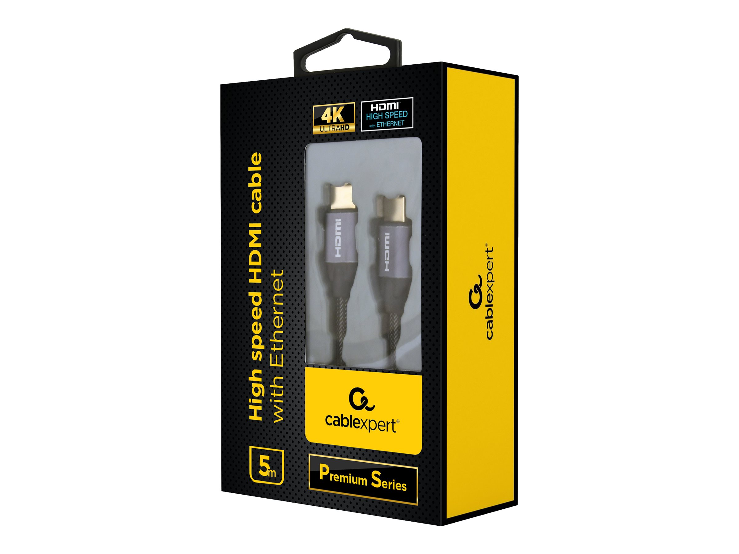 Gembird Cablexpert Premium series CCBP-HDMI-5M 5 m HDMI-Kabel mit Ethernet Grau