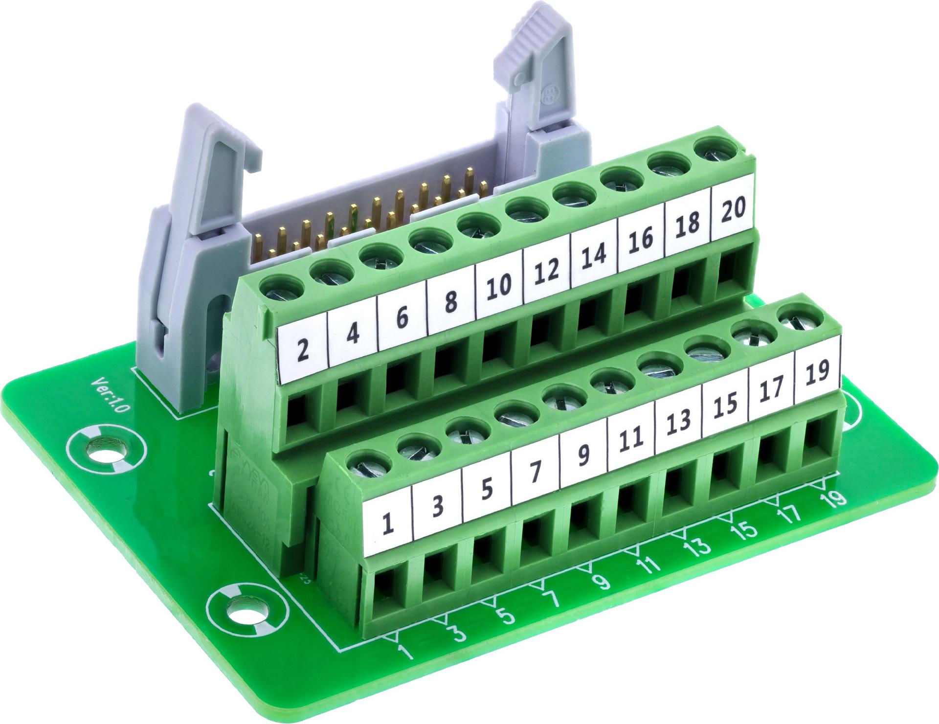 InLine IDC 20 Buchse an Terminalblock (92504P)