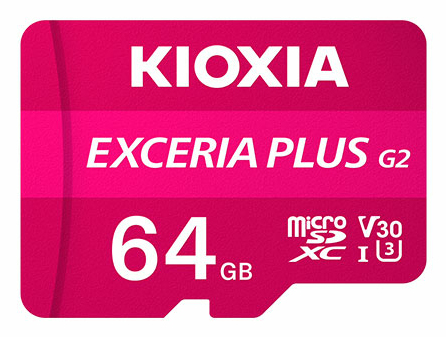 Kioxia Exceria Plus microSDXC 64 GB UHS-I U3 V30 Pink