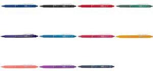 PILOT Tintenroller FRIXION BALL CLICKER 07, apricot Strichstärke: 0,35 mm, Strichfarbe: blau, mit Druckmechanik, - 1 Stück (664717)