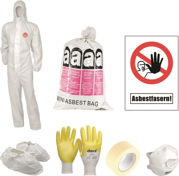 Cimco Asbest Tages-Set easy XXL 15tlg. Warnaufkleber 145082 (145082)