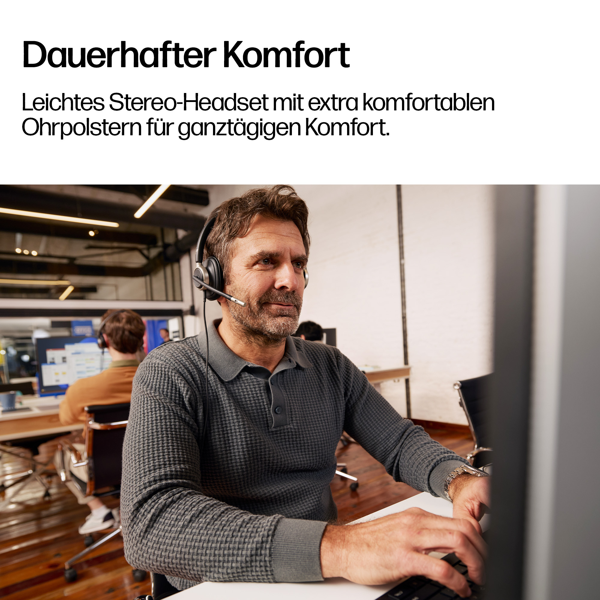 HP Poly Mission 825 On-Ear Headset USB-A USB-C ANC Schwarz