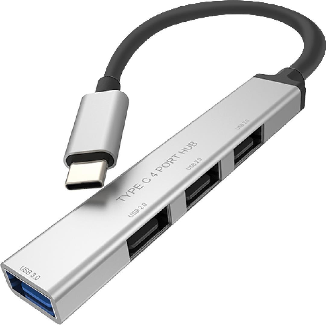 ROLINE USB3.2 Gen1 Hub 4x USB-A 1x 3.0+3x 2.0 Typ C Kabel (14.02.5053)