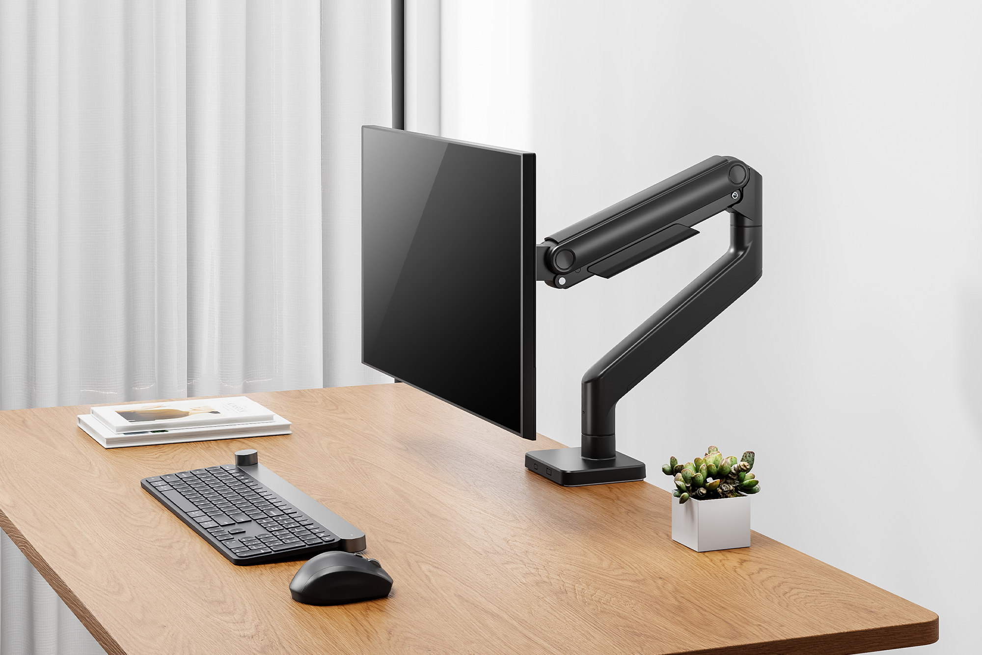 Digitus DA-90473 Single Monitorhalterung 49" 20 kg Schwarz
