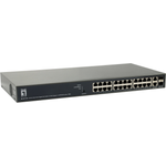 26-Port Web Managed GE PoE+ Switch, 2x SFP/RJ45 Combo (185W) Hersteller: LEVELONE (GEP-2651)