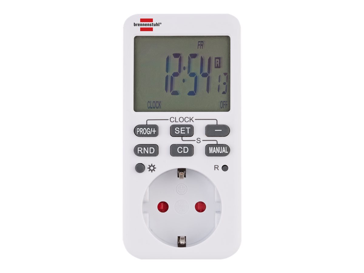 Brennenstuhl Comfort-Line Zeitschaltuhr digital 3600 W Weiß