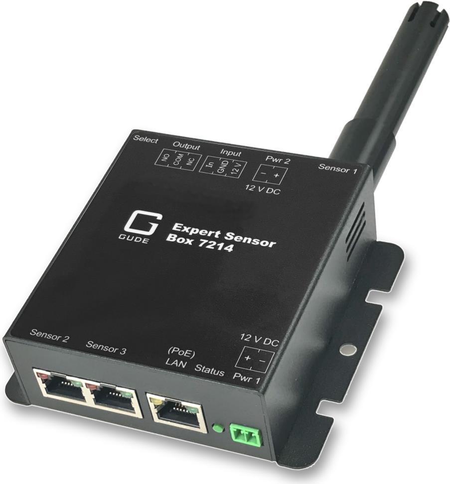 7214-12 Exp.Sensor Box Temp-H 2xSensorport 1xRel.Out 1xIO In PoE (721412)