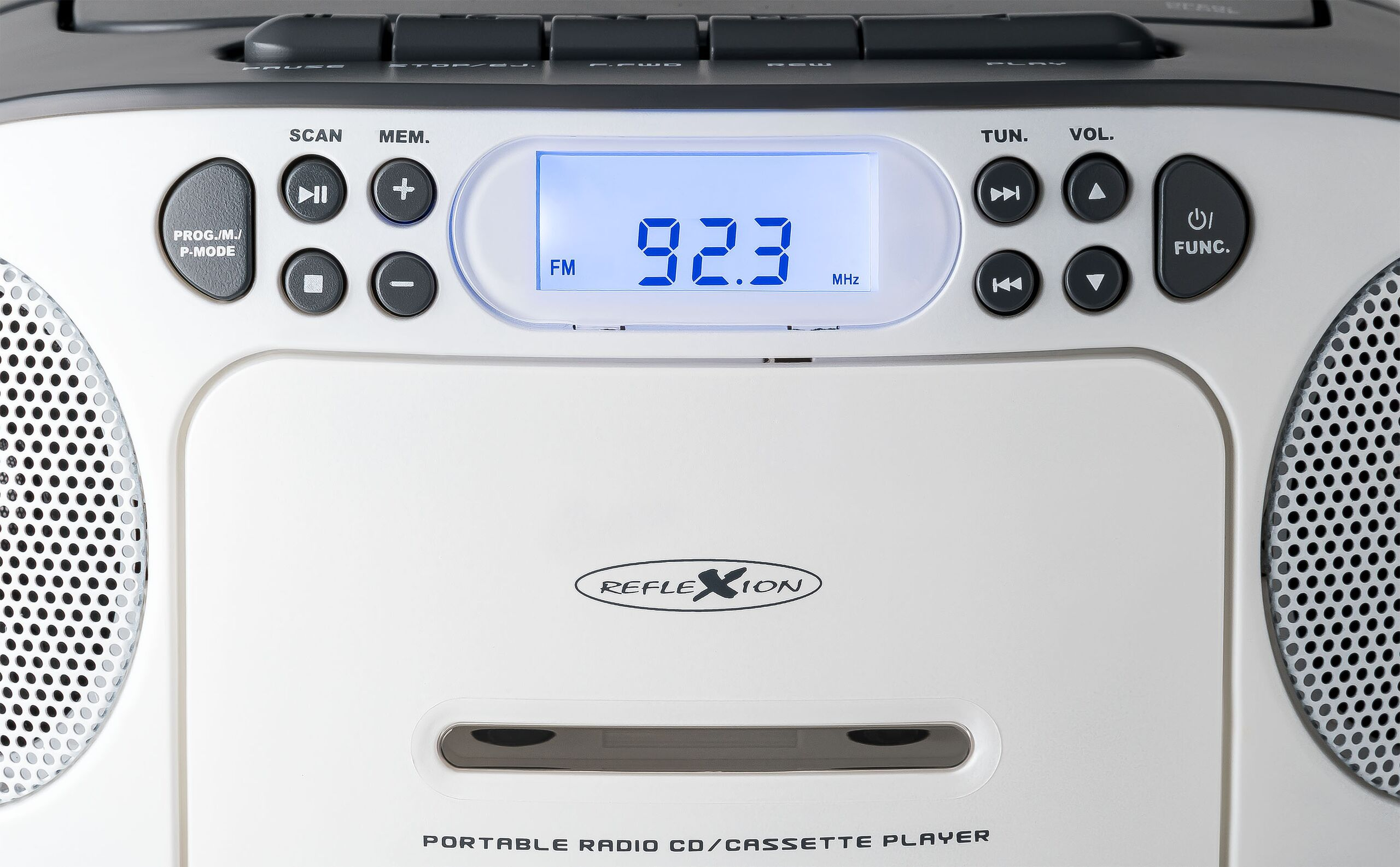 Reflexion RCR2260 Tragbarer CD-Player Grau, Weiß