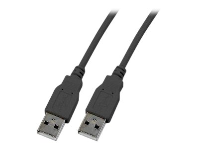 EFB-Elektronik Classic USB 2.0 Anschlusskabel USB-A Stecker auf USB-A Stecker 1 m Schwarz