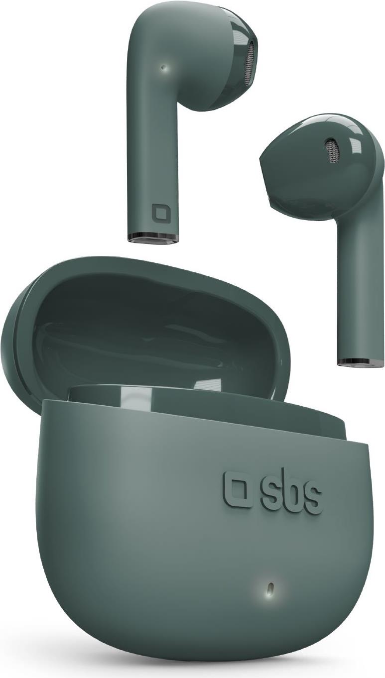 SBS One Color Kopfhörer True Wireless Stereo (TWS) im Ohr Anrufe/Musik Bluetooth Grün (TEEARTWSCOLG)