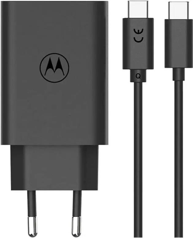 Motorola TurboPower USB-C Wall Charger + USB-C Kabel SJMC682 68W - black (SJMC682)